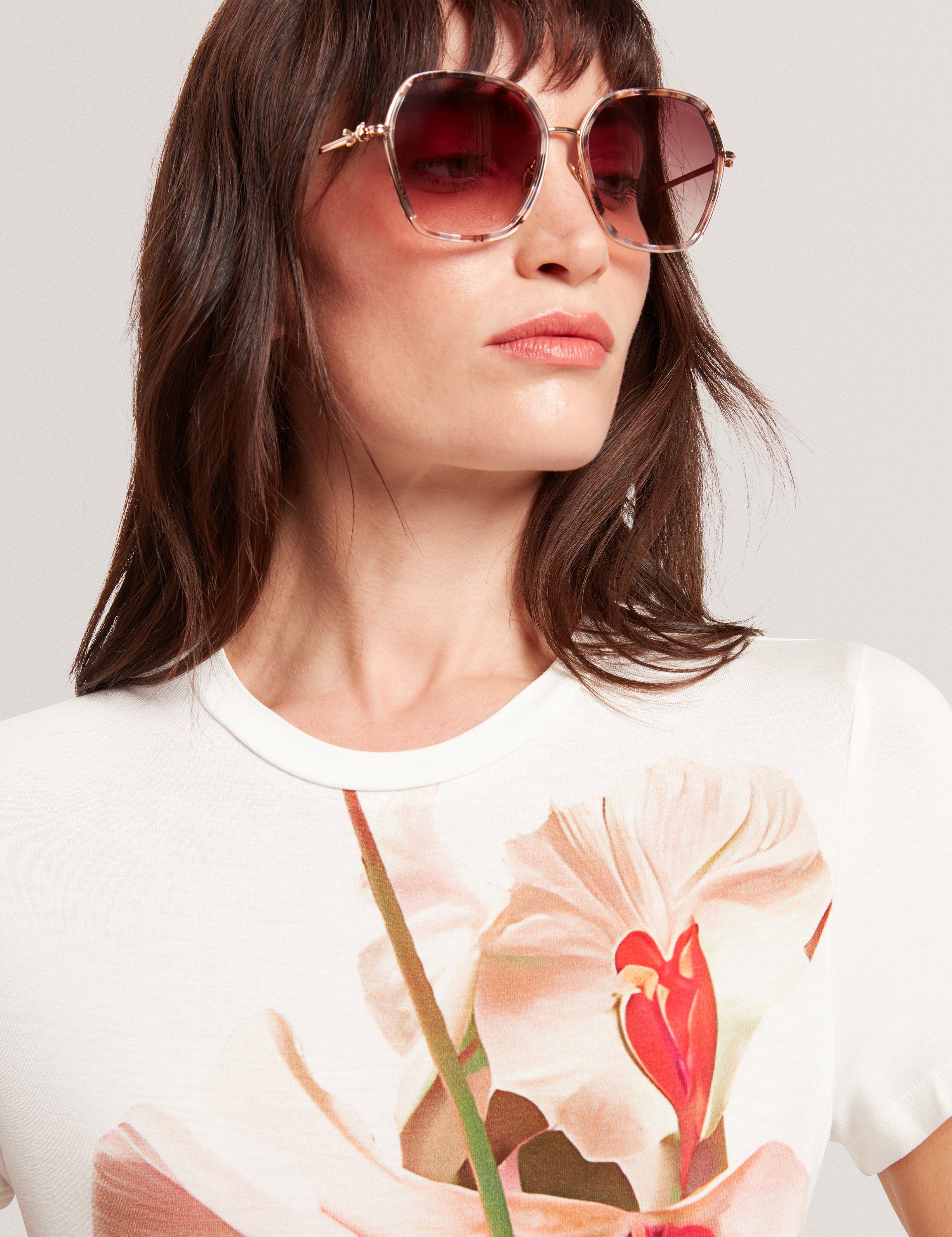 MEELIEE Printed Fitted Tee