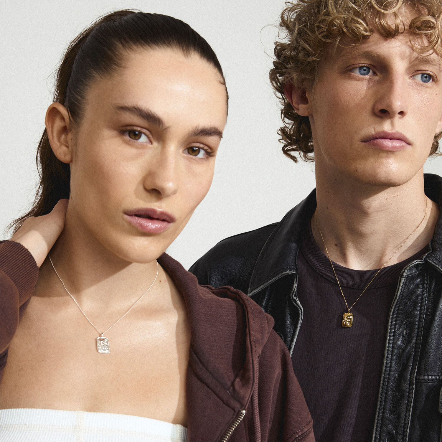 AQUARIUS recycled Zodiac Sign necklace, silver-plated