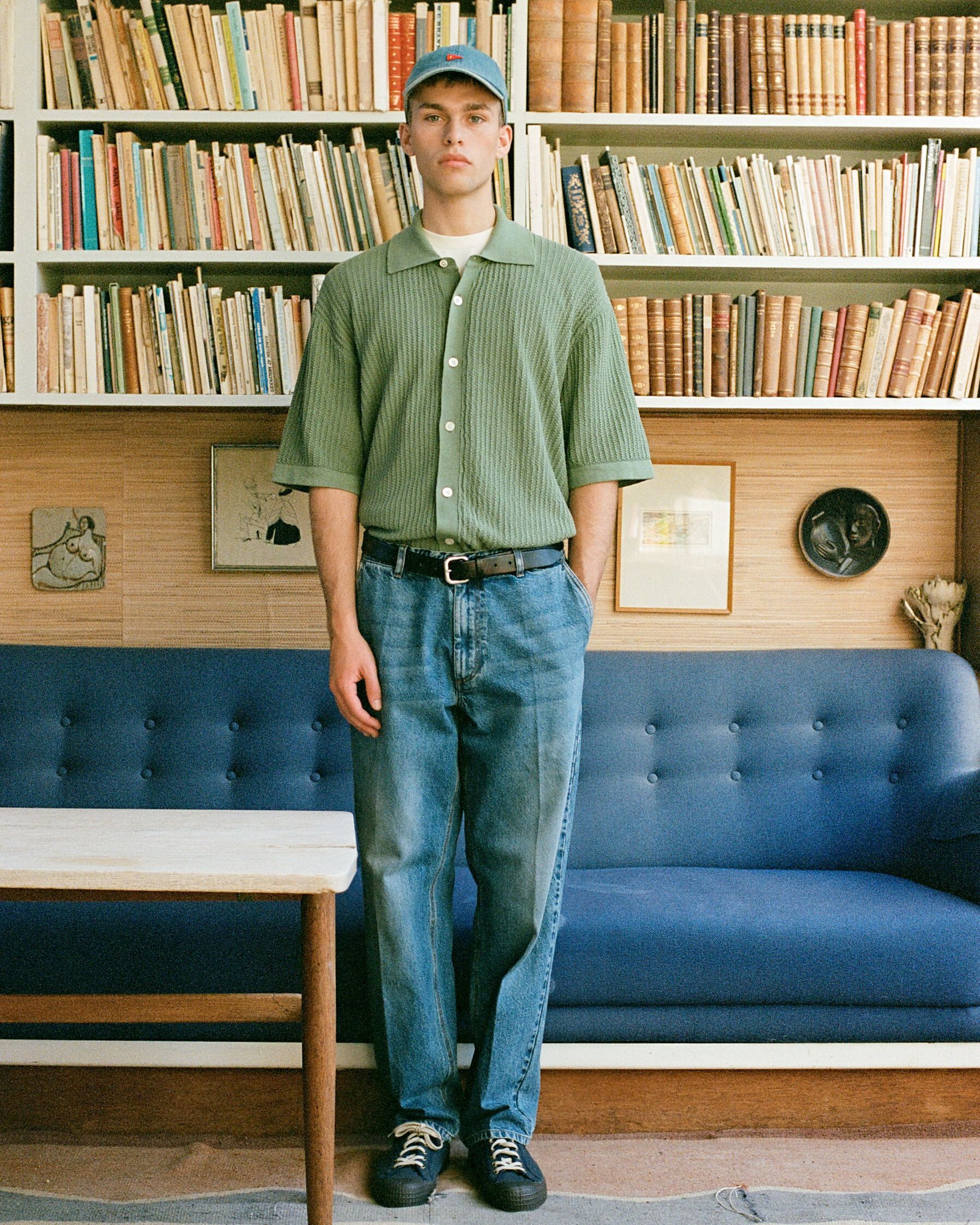 CLAY CREASED DENIM PANTS