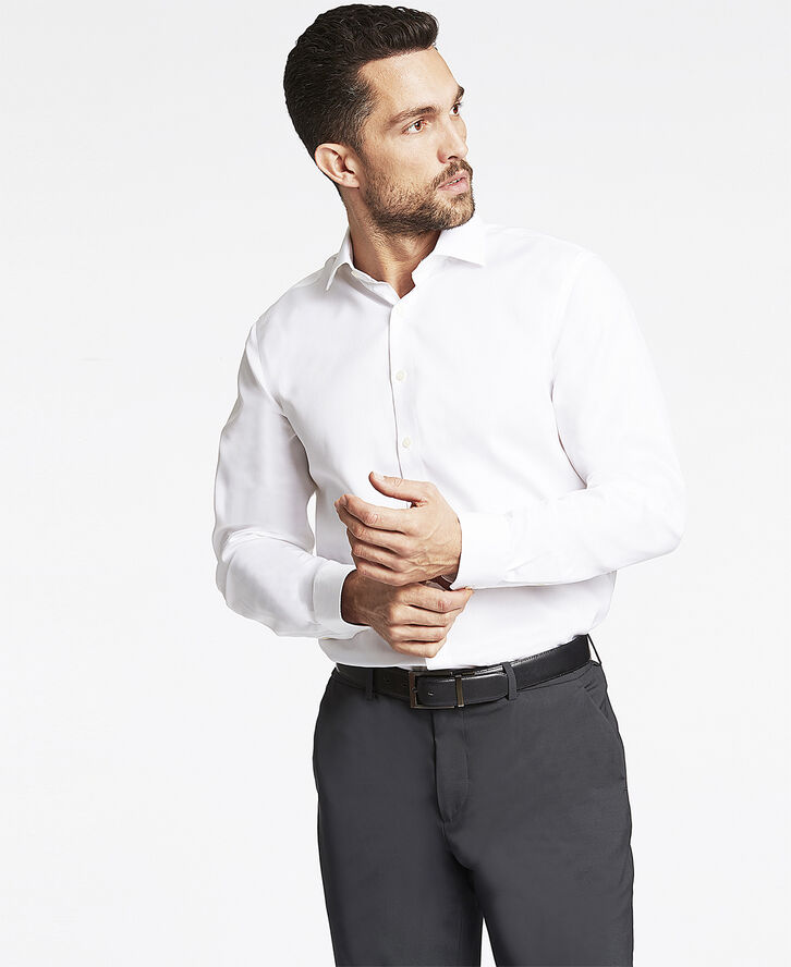 Plain fine twill shirt LS