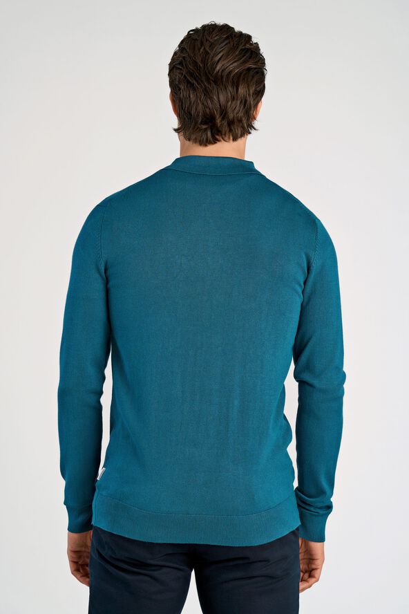 Ecovero L/S zip polo