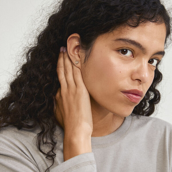 RYAN heart earrings gold-plated