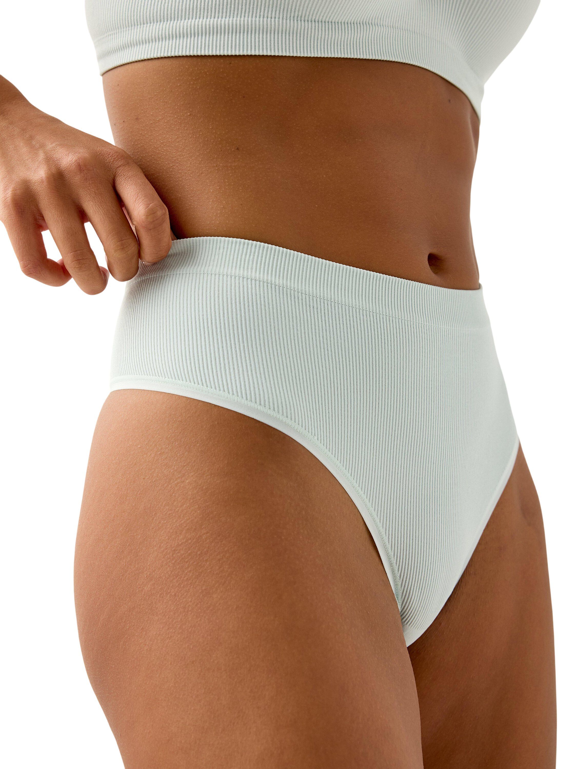 Brief Thong high Seamless rib