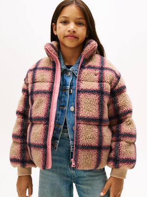 CHECK TEDDY BOMBER