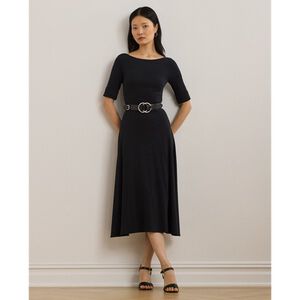 RFND STRTCH 1X1 RIB-KNIT DRESS