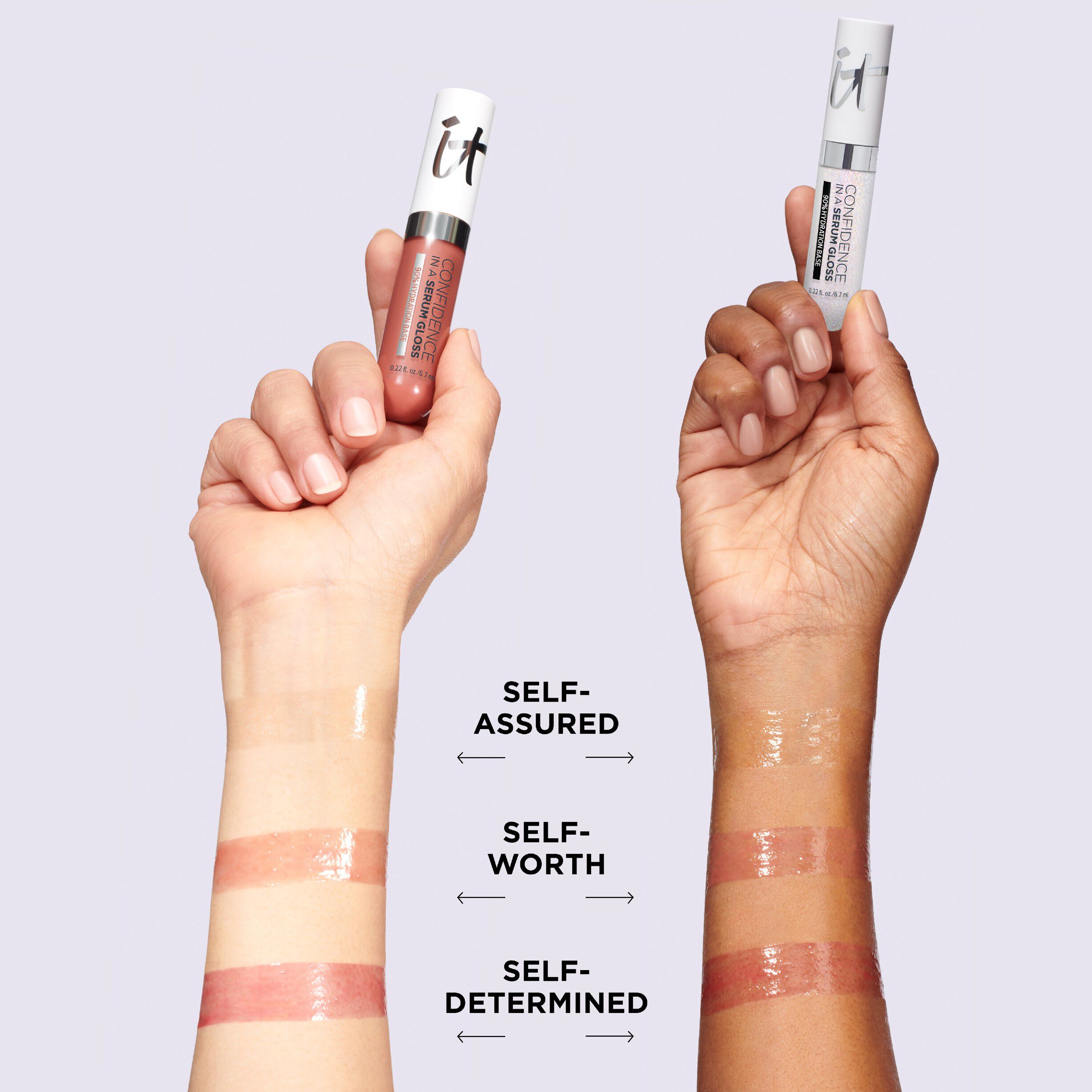 Confidence in a Serum Gloss Self-Worth