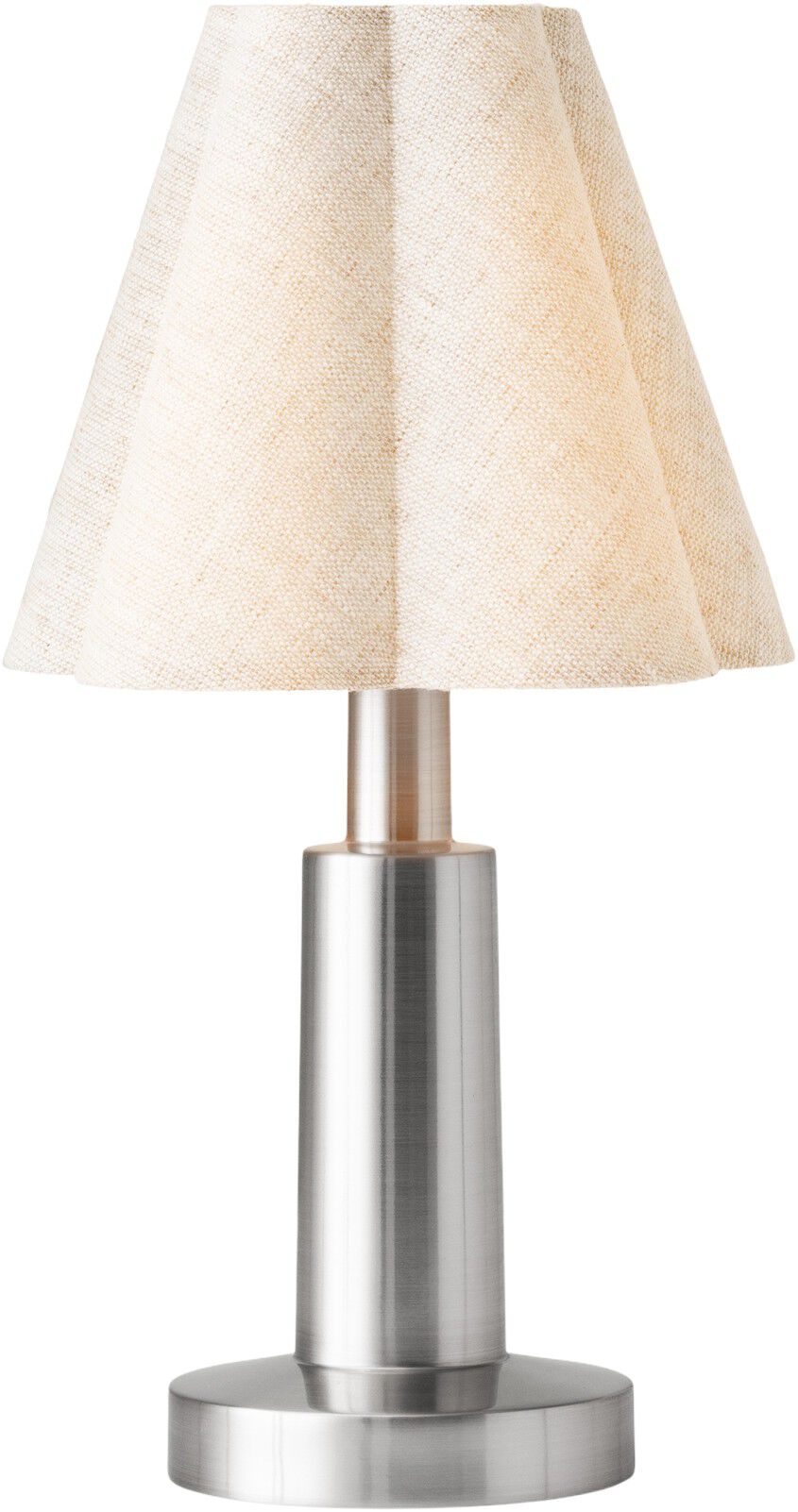 Admiral Portable Lamp, Plastic, Chrome/Textile, Raw - EU / U
