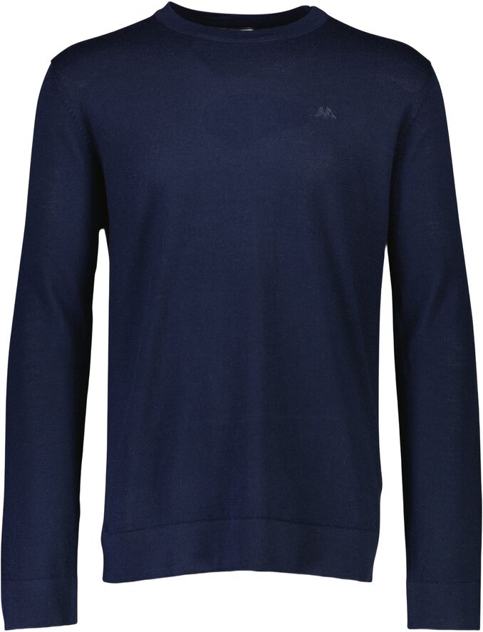 Merino strik med rund hals