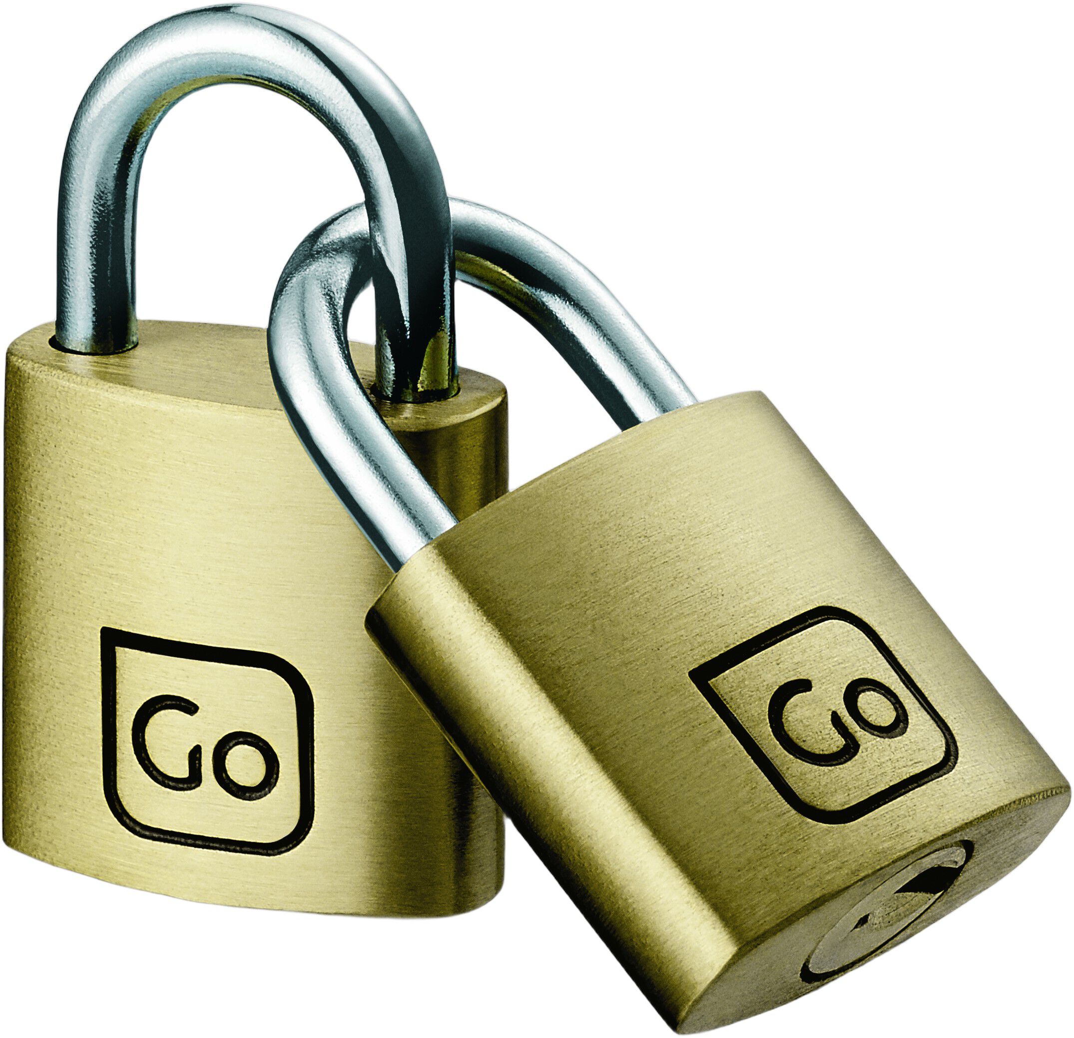 Classic Brass Key Twin Padlocks