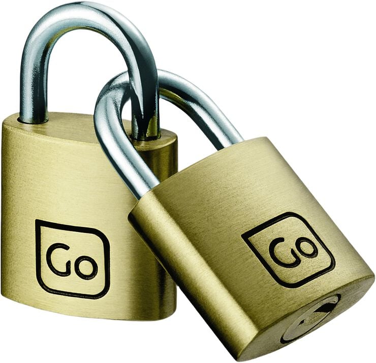 Classic Brass Key Twin Padlocks