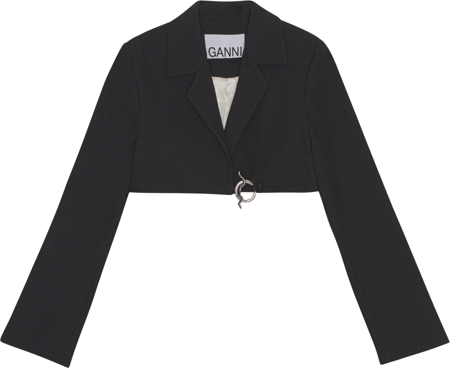Cotton Suiting Cropped Blazer