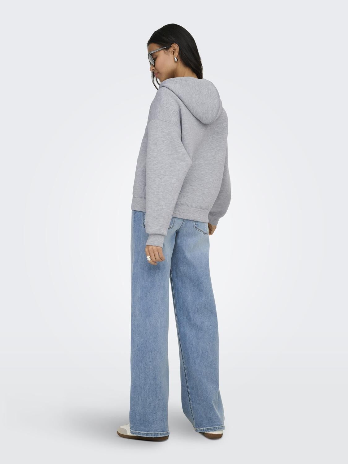 ONLNAOMI L/S TWO-WAY ZIP HOODIE CS