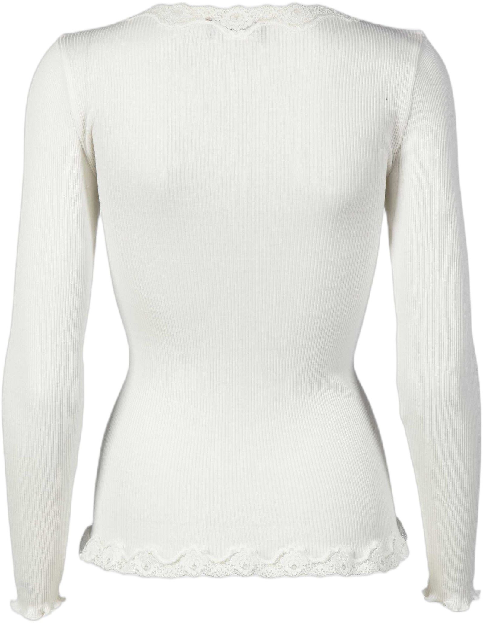 Silk cardigan regular ls w/rev vintage lace