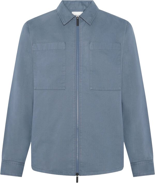 Twill Zip Overshirt