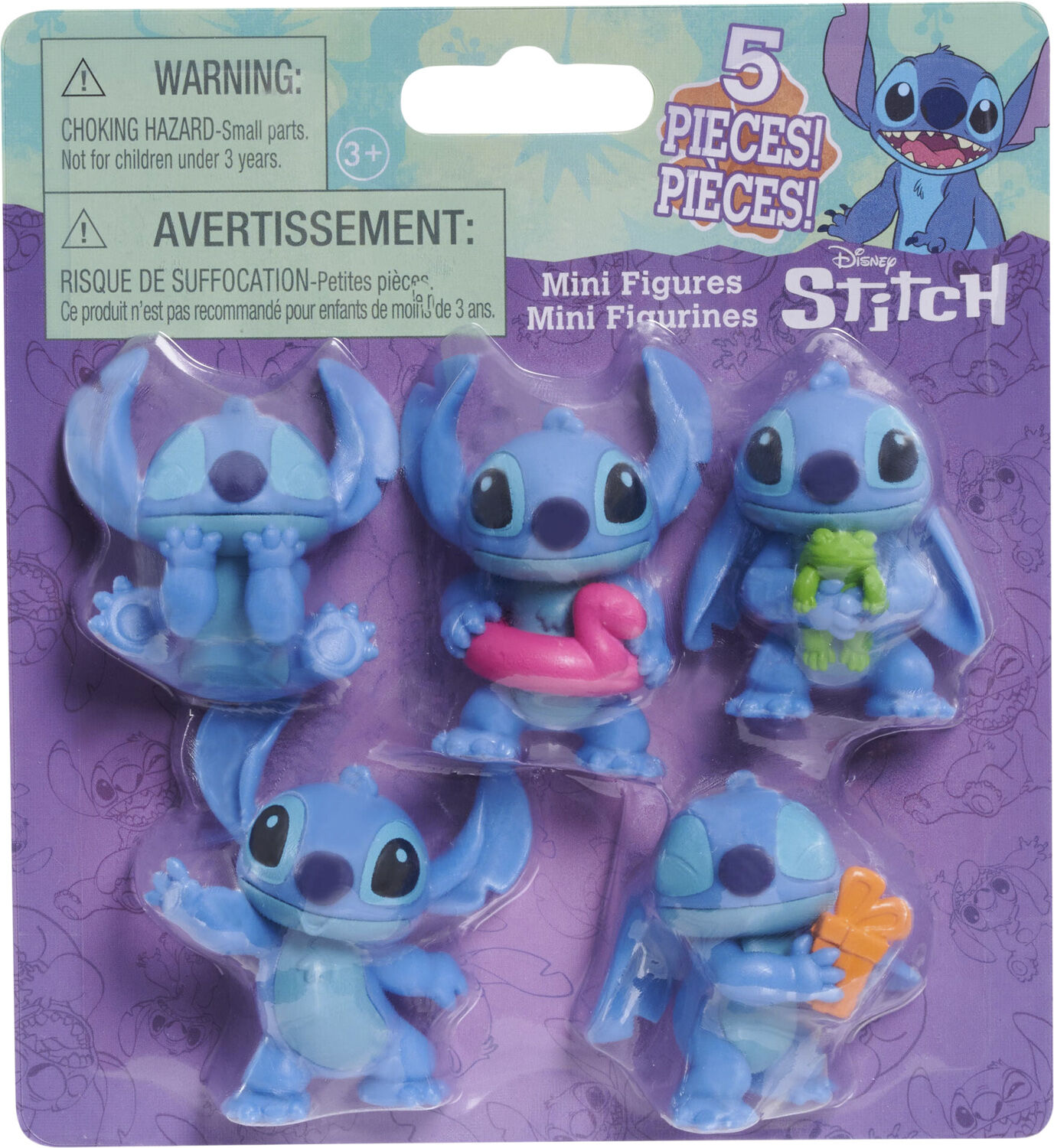 Stitch Figure set 5pk, 5,5cm