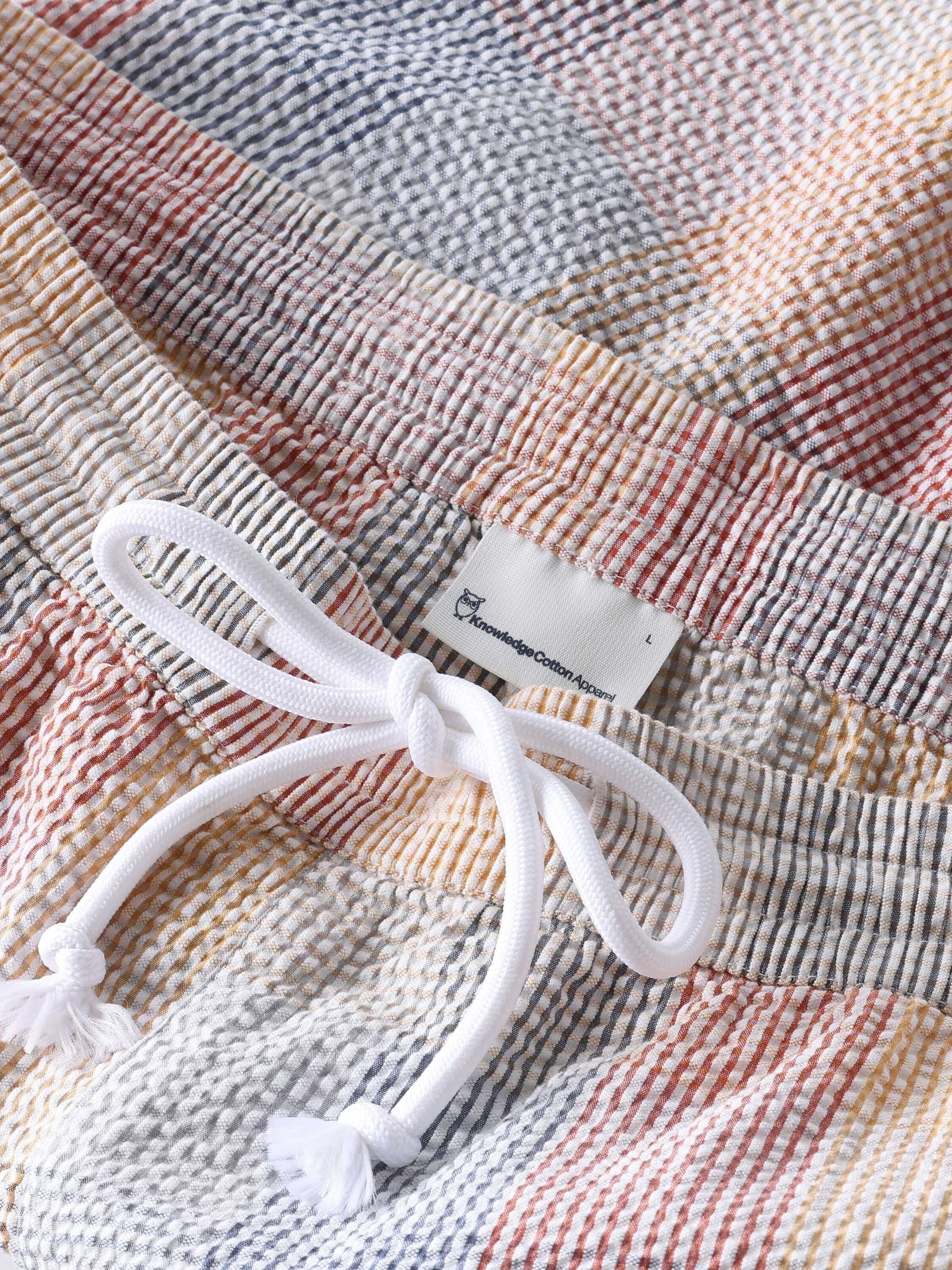 Fig loose seersucker shorts