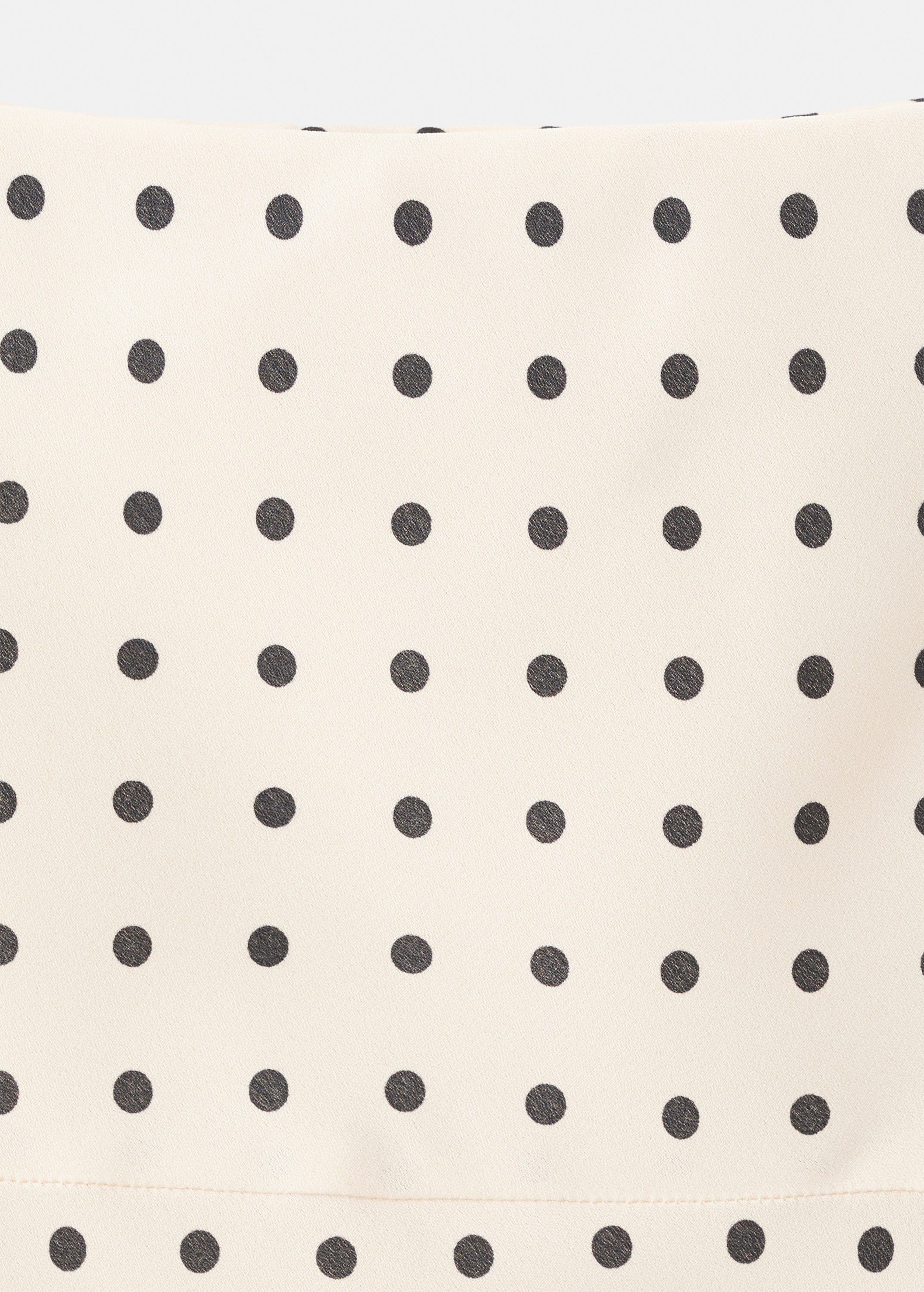 Long polka-dot skirt