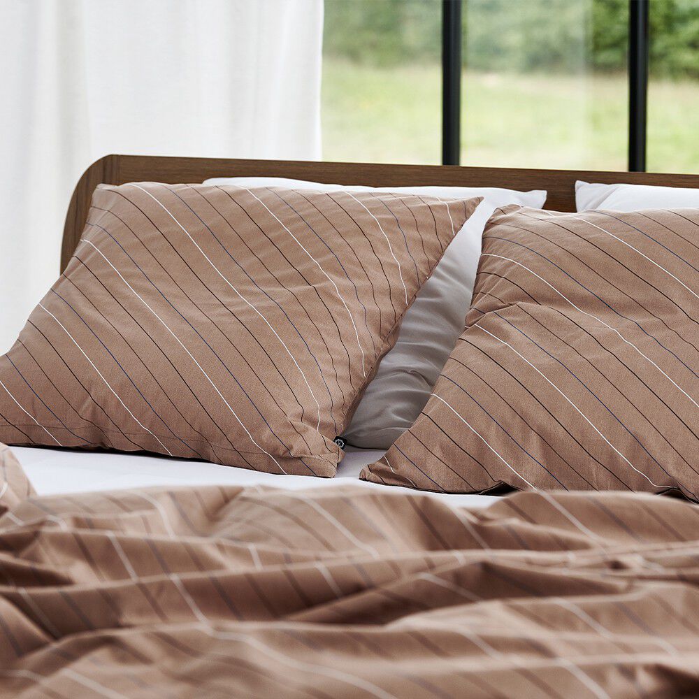 &Oslash;kologisk sengelinned Lune brun - GOTS