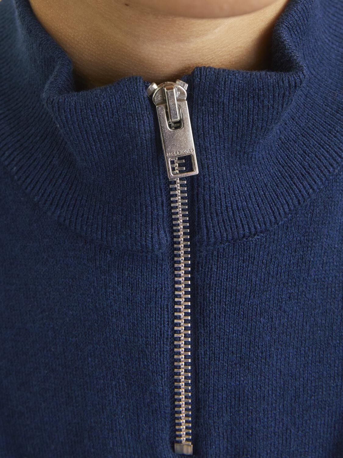 JJEEMIL KNIT HALF ZIP NOOS JNR