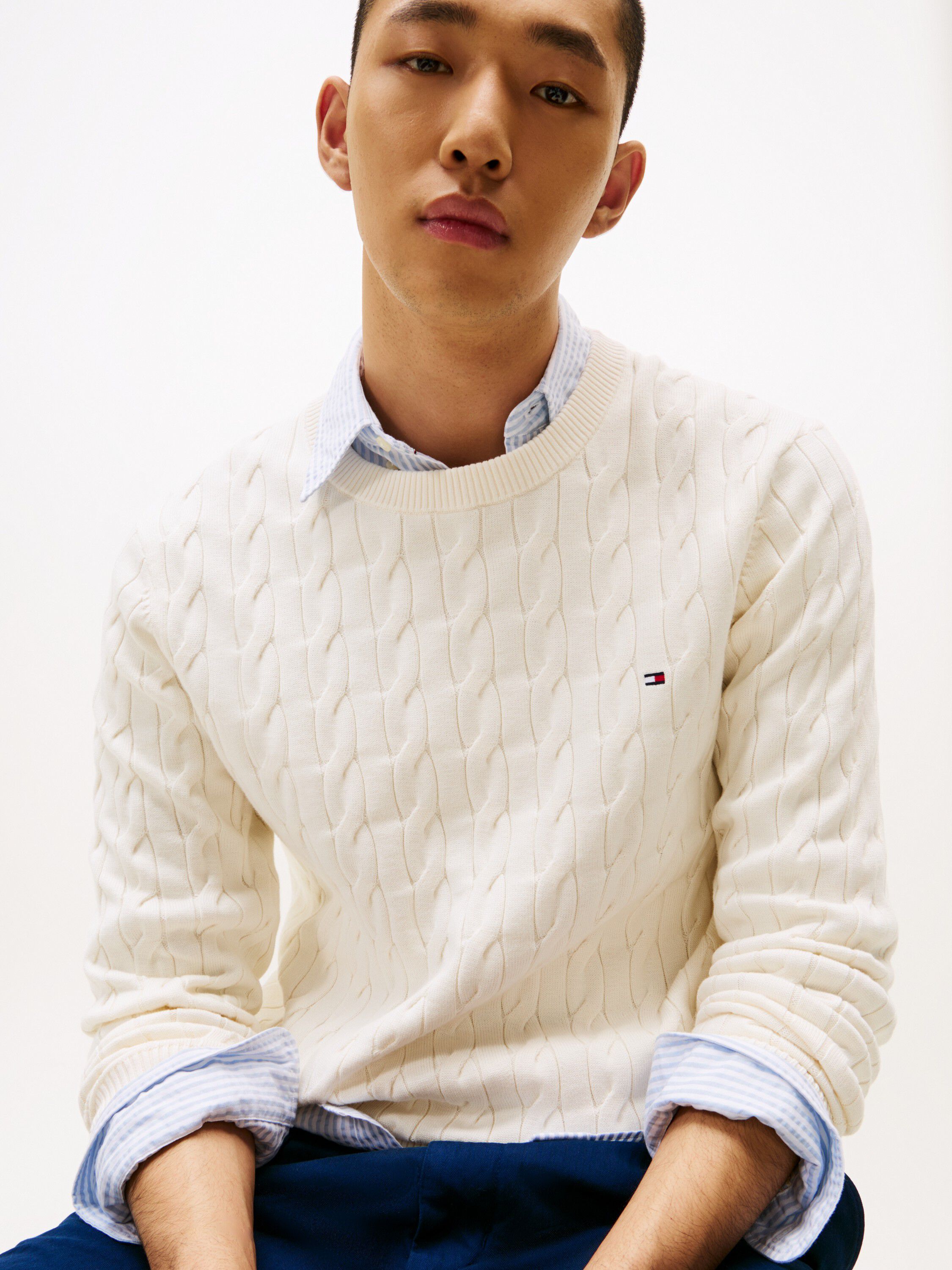 CLASSIC CABLE CREW NECK