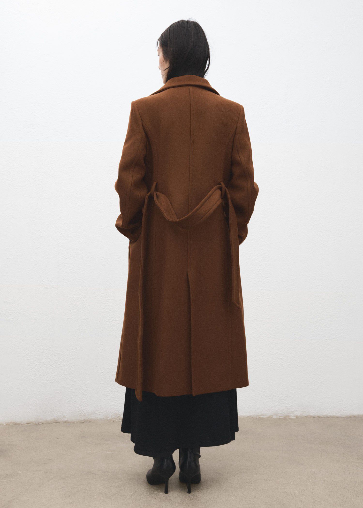 Manteco wool coat with belt