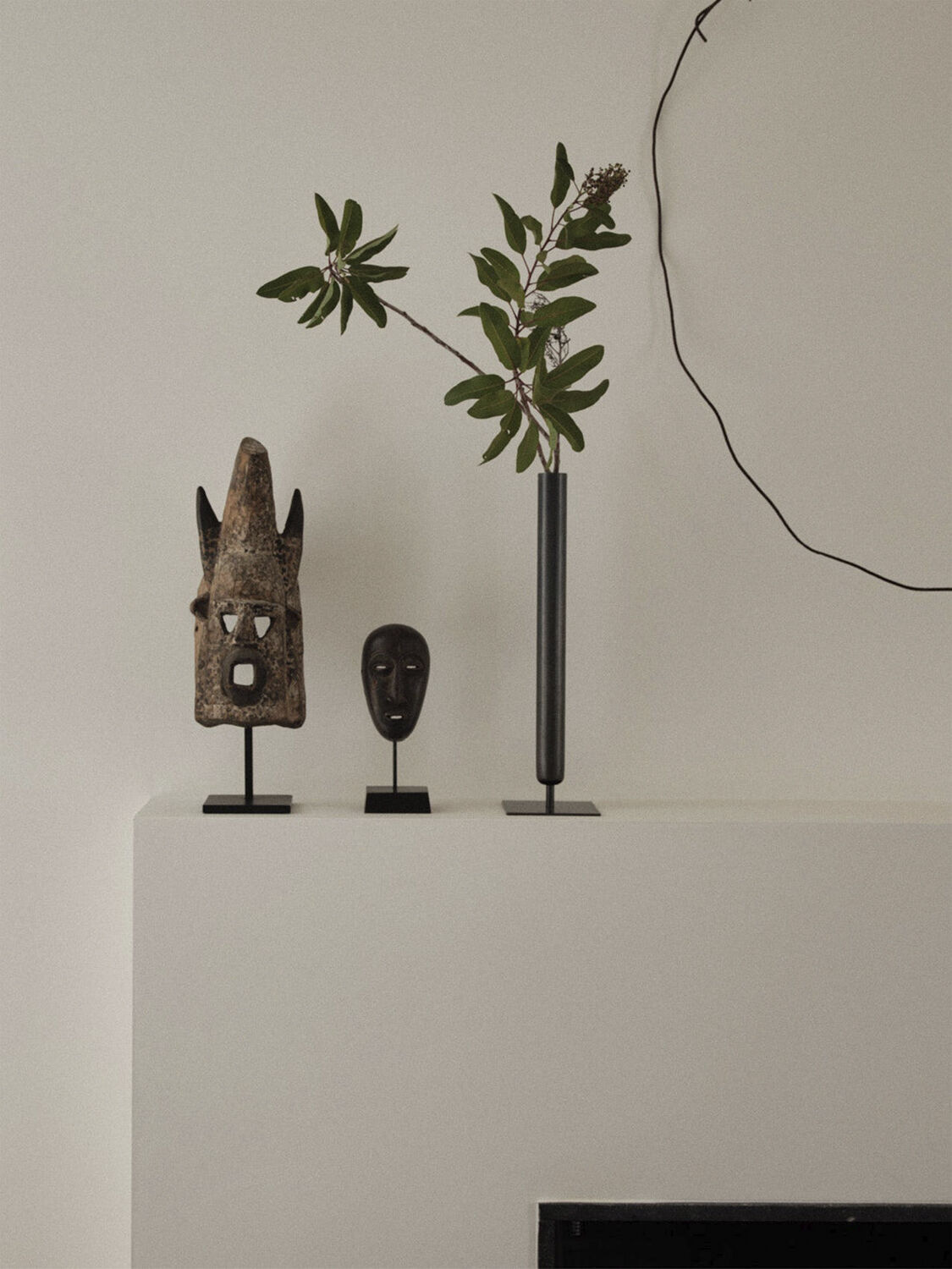 Stance Vase, H50, Bronzed Brass