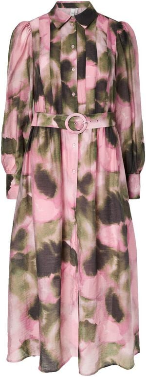 YASRINARO LS LONG SHIRT DRESS - EX