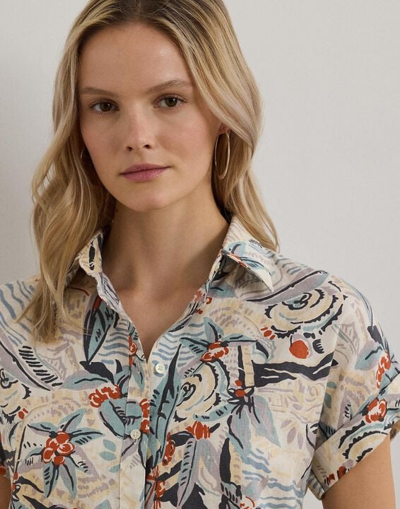 TISSUE LINEN-SS SHIRT