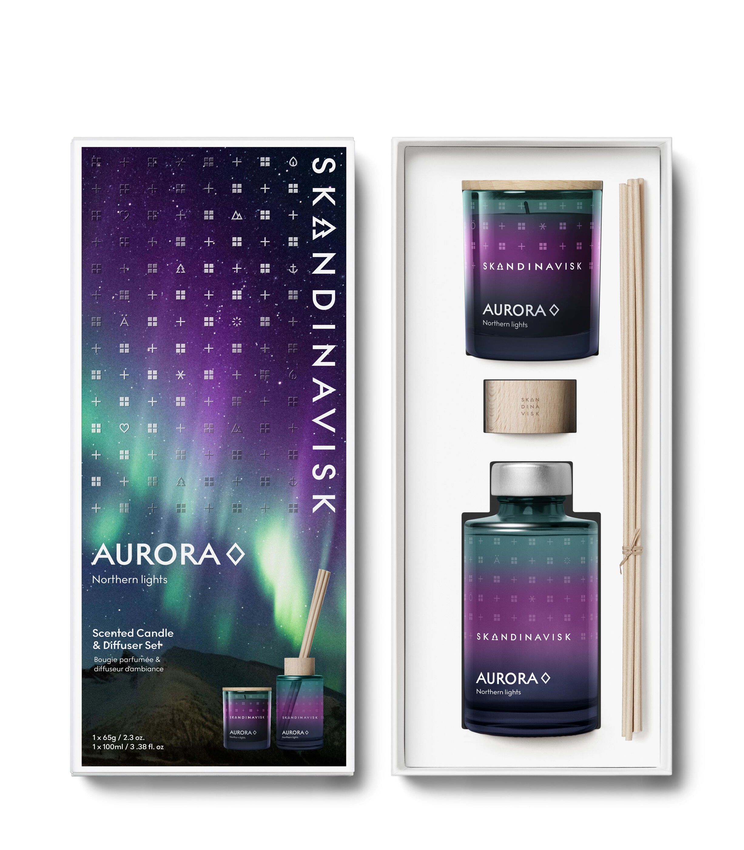 AURORA Scented Candle & Diffuser Set