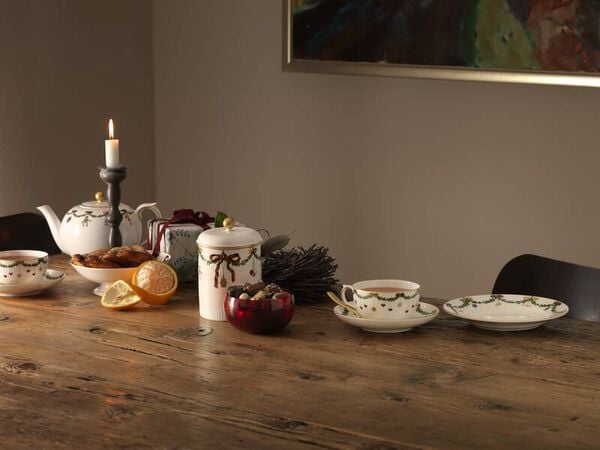 Stjerne Riflet Jul 19 cm. tallerken