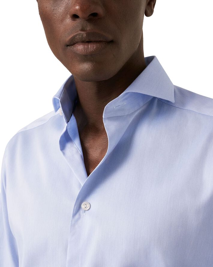 Super Slim Fit Light Blue Signature Twill Shirt