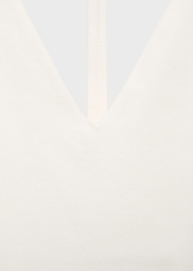 Open-back cotton top