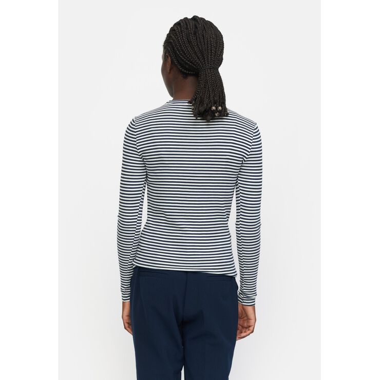 SRFenja Stripe O-neck Top