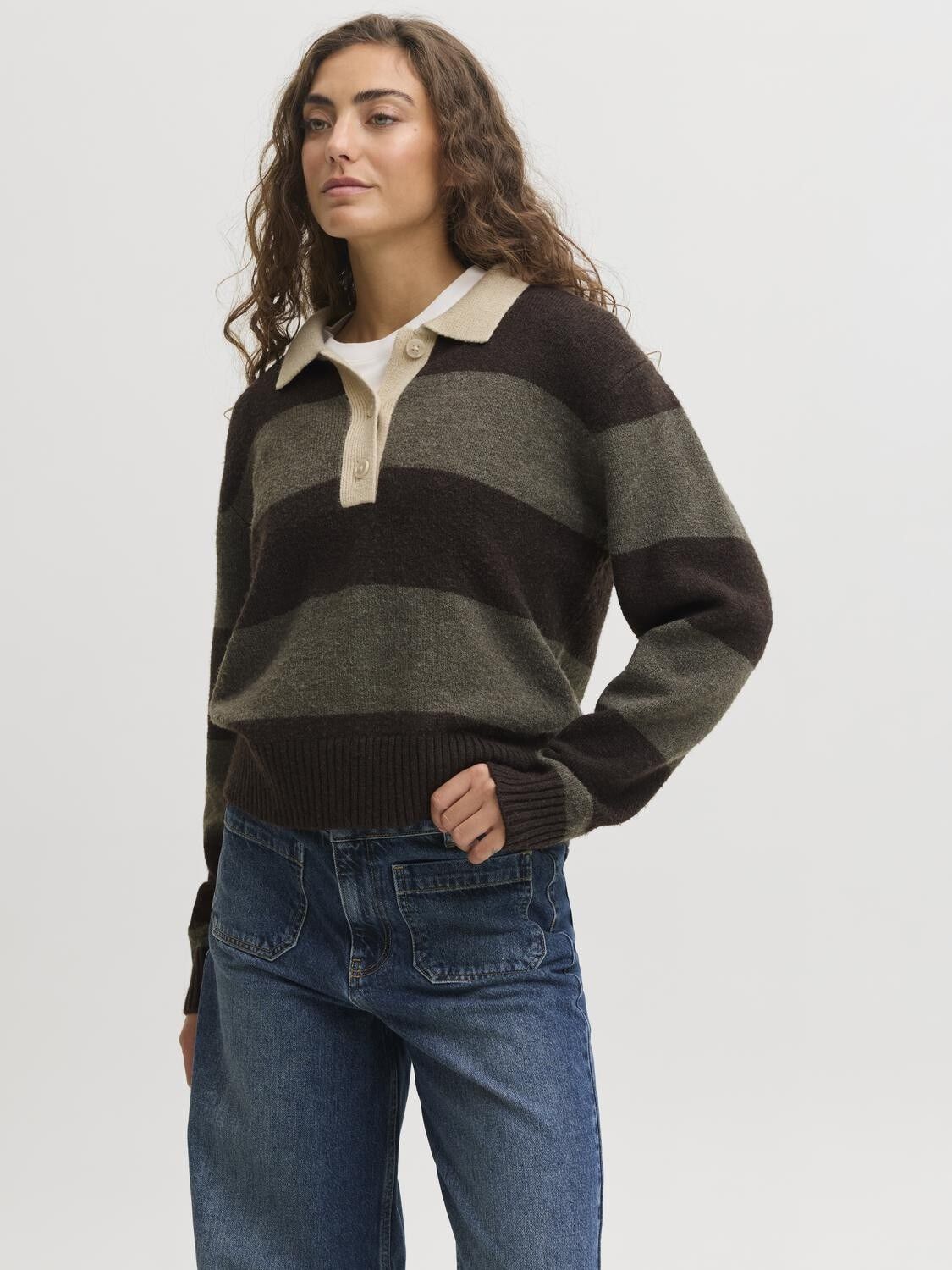 Jxruby Polo Neck Knit Sn