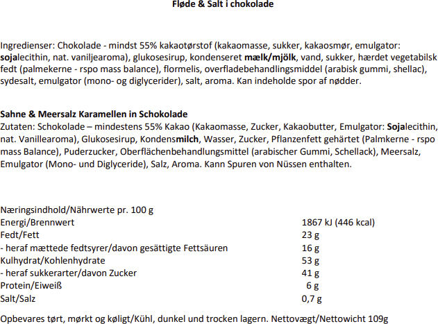 Chocolate coated salty caramel Elegance