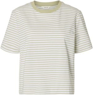 SLFESSENTIAL SS STRIPED BOXY TEE NO