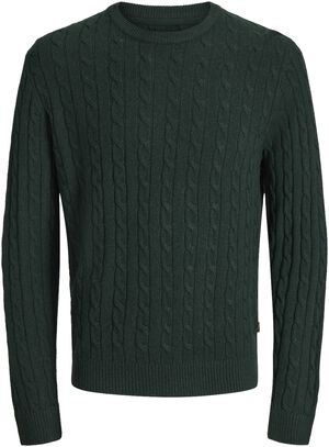 JPRBLULAMBSWOOL KNIT CABLE CREW NEC