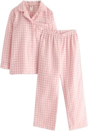 Hyggeligt pyjamassæt i flannel med