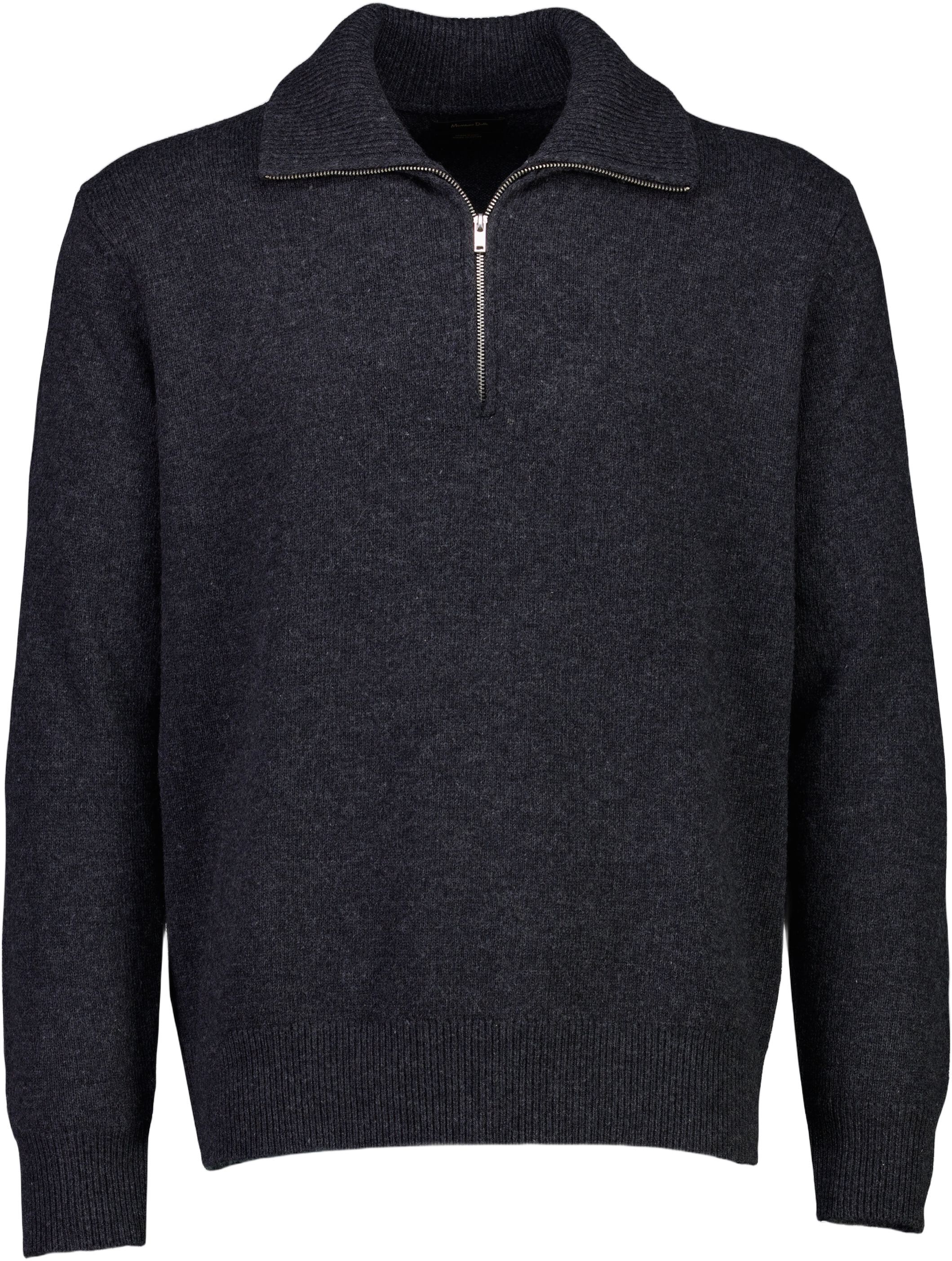 Lambswool half zip knit