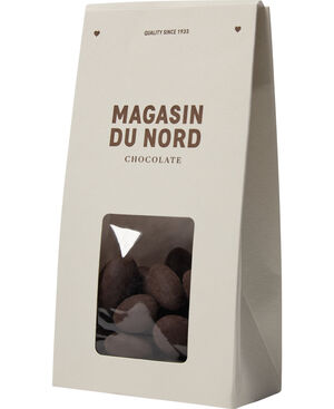 Æske, Mandeldragé m/ mørk chokolade & salt 100 g