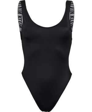 One piece scoop back swimsuit