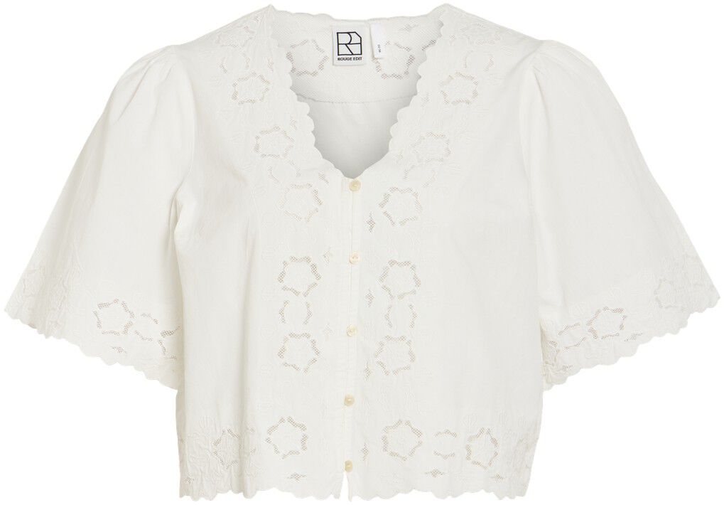 ROUAMORY 2/4 V-NECK TOP