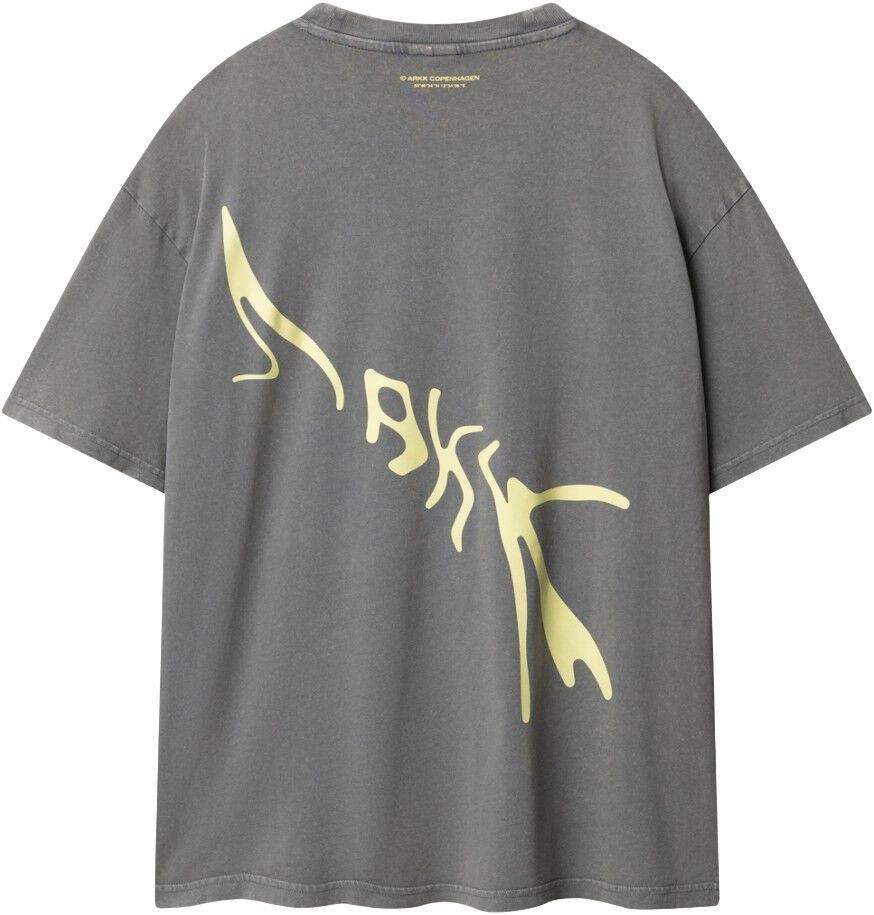 Liquid Boxy Tee Grey Yellow