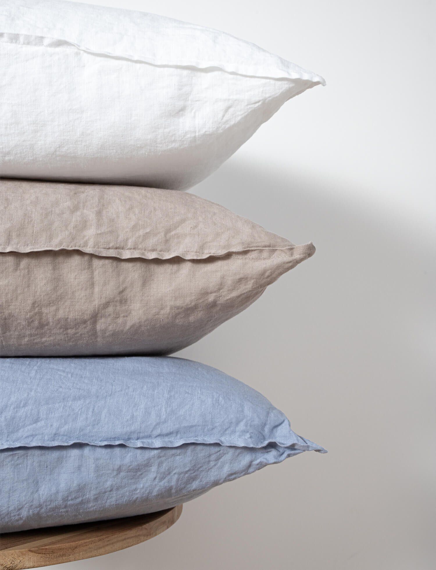 100% linen col. blue blizzard