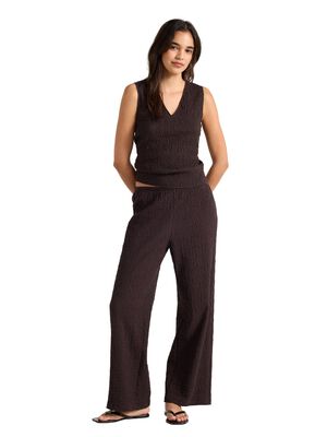 Vid bukse med struktur over hele kr