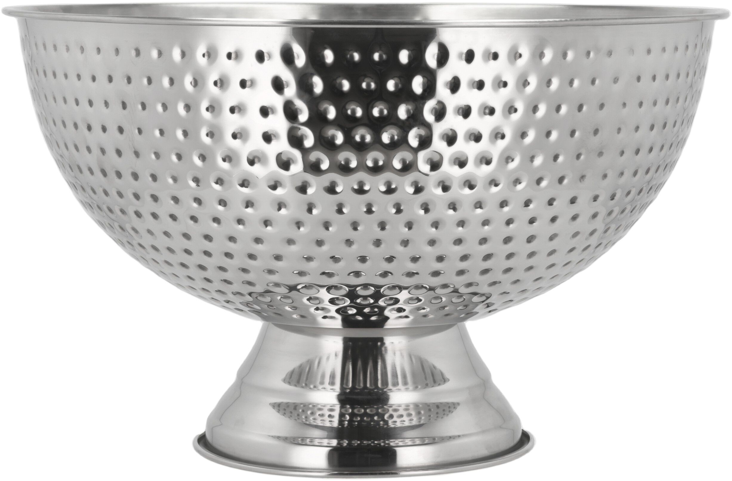 Champagnebowle Bar 13 liter Hamret st&aring;l