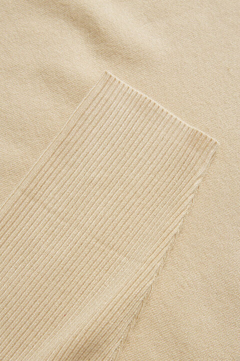 A2561, KNIT BLOUSE W RIB SL