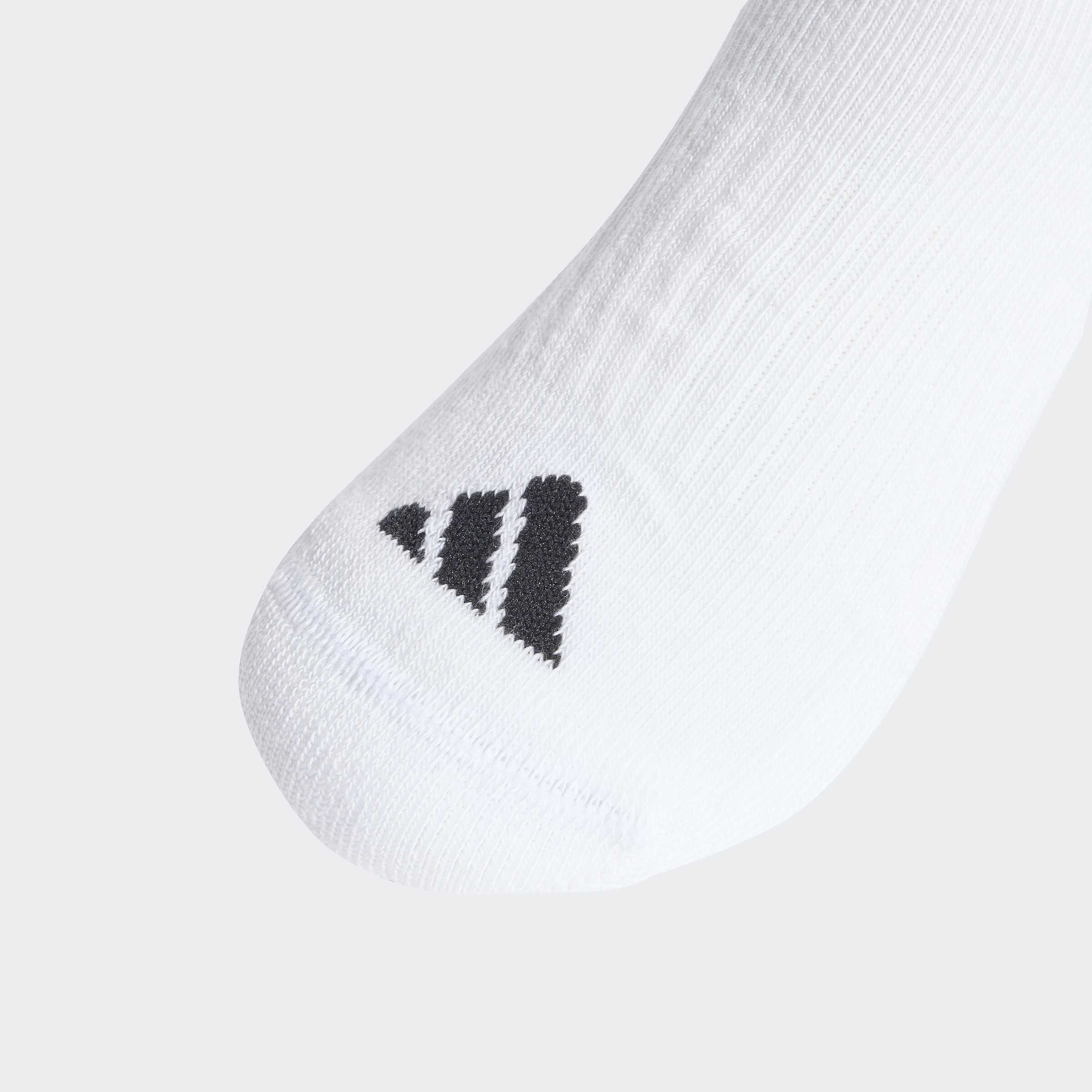 Kids 3-Stripes Cushioned Crew Str&oslash;mper 3 pak
