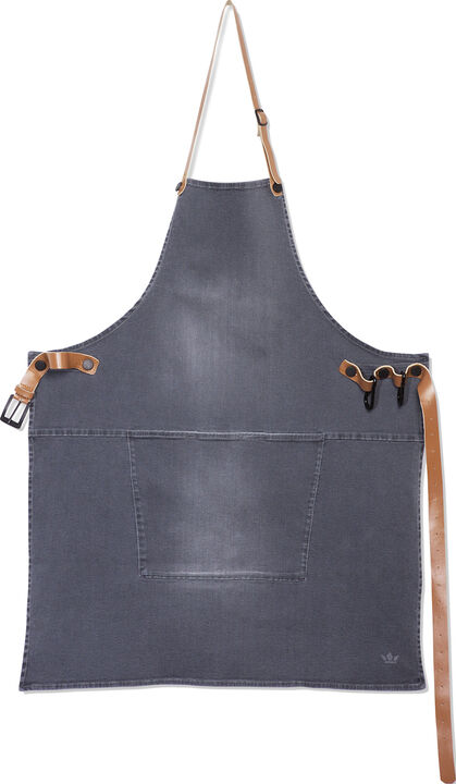 Demin forklæde BBQ Style Apron Washed Grey