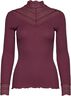 RWBenita Silk LS Lace T-neck T-shirt